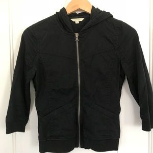 Nordstrom black hooded zip up jacket
